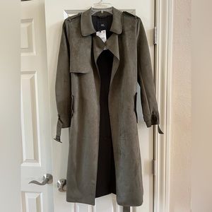 NWT Zara Olive Green Trench Coat